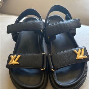 Louis Vuitton Black Embossed Design